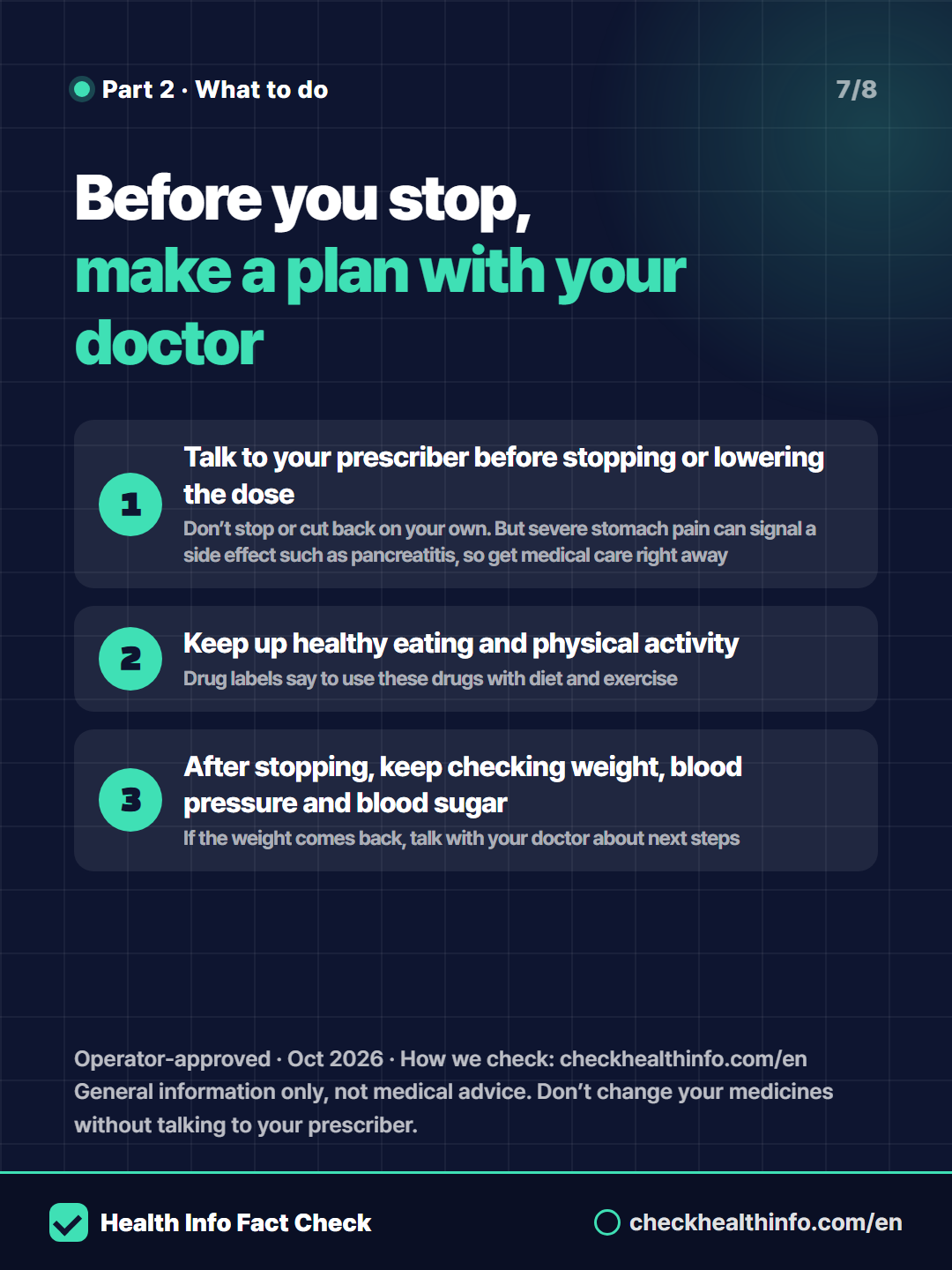 Stop weight-loss shots and the weight comes back? Should you stay on them? 7/8